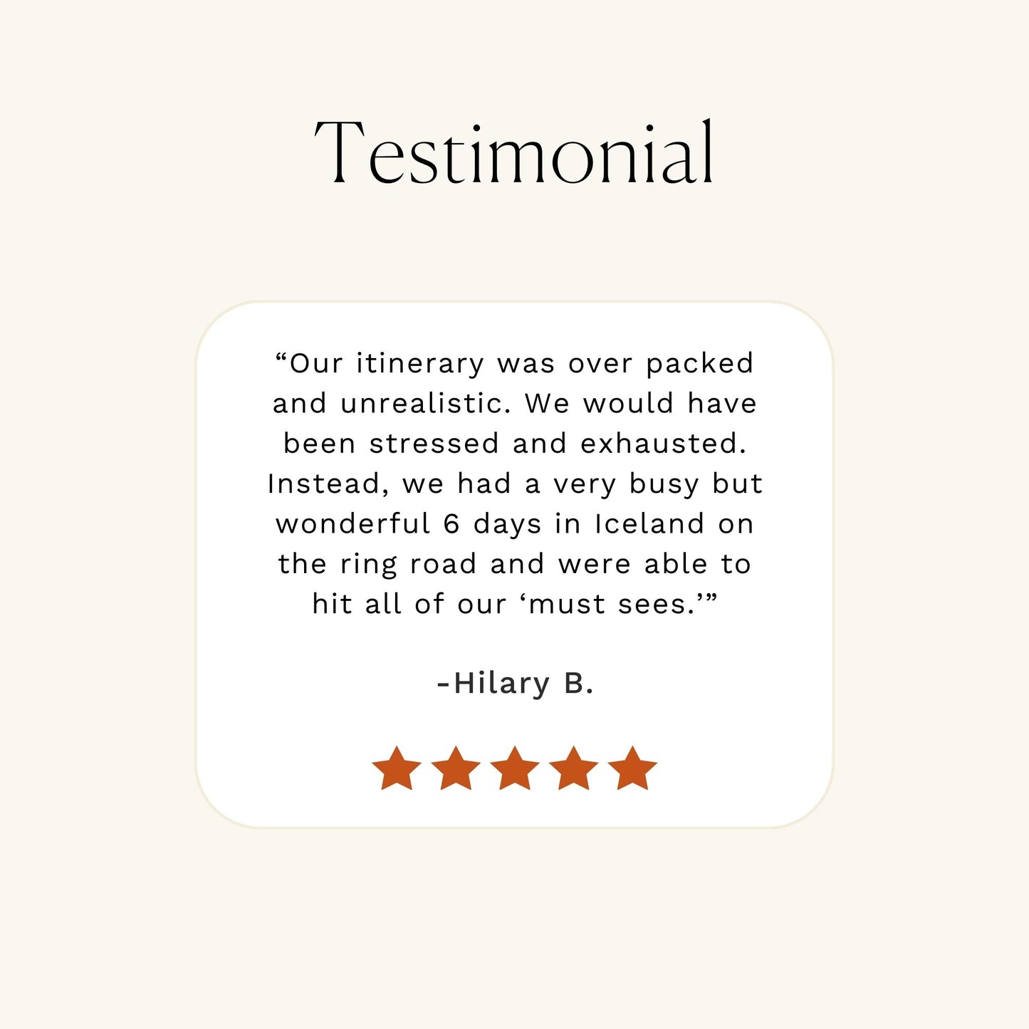 Iceland Itinerary Review