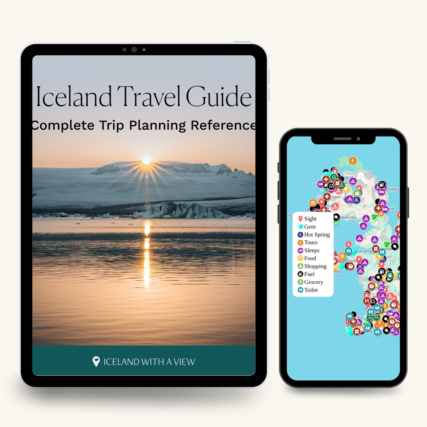 Iceland Travel Map + Guide