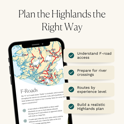 Iceland Highlands Map & Guide